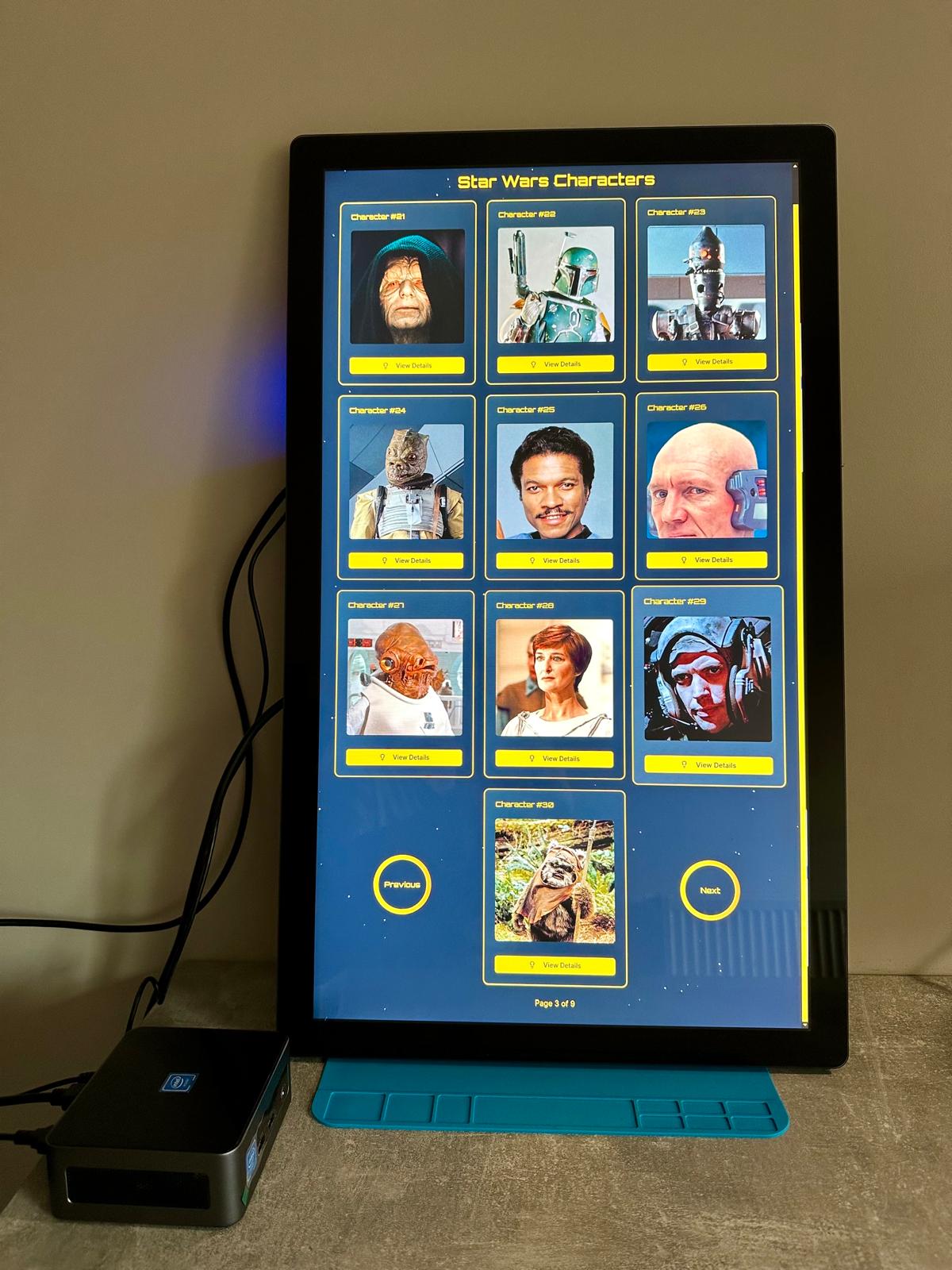 Star Wars Character Browser - Home Screen